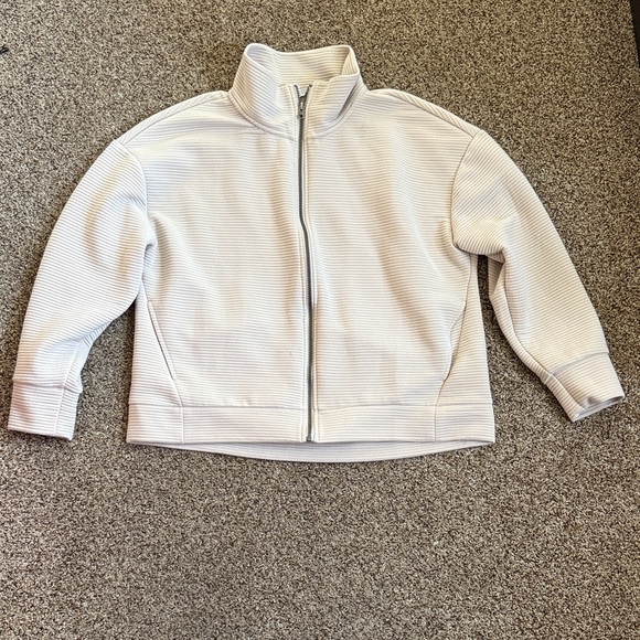RBX Cream Ribbed Jacket Womens size XL - Picture 1 of 5